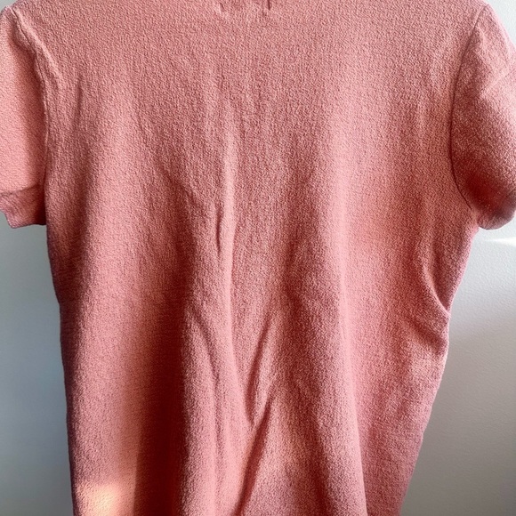 Women's Madewell’s Texture & Thread Short Sleeve Mauve Top Medium - Picture 6 of 6